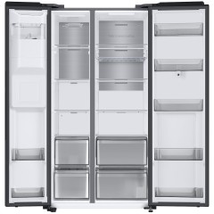 Samsung Ψυγείο Ντουλάπα 614lt Total NoFrost Υ178xΠ91.2xΒ71.6εκ. Μαύρο RS6HA8891B1/EF